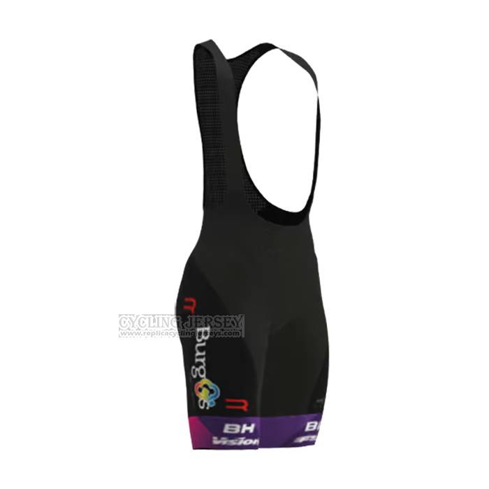 2023 Cycling Jersey Burgos BH Fuchsia Short Sleeve and Bib Short